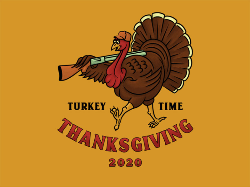 Turkey-Time Thanksgiving illustration examples that are great