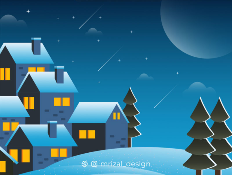 WINTER2 Beautifully designed winter illustration examples for you