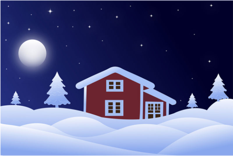 Winter-House-Graphic-Template Beautifully designed winter illustration examples for you