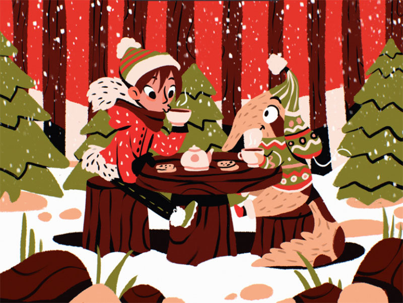 Winter-Wonderland-Illustration Beautifully designed winter illustration examples for you