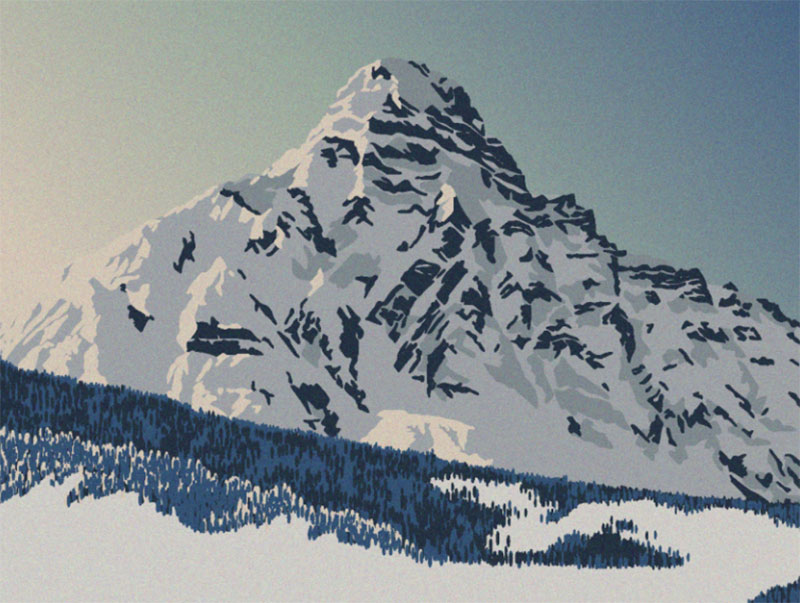 Winter-in-Canada Beautifully designed winter illustration examples for you