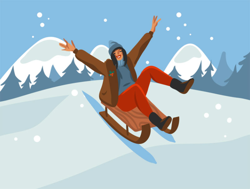 Winter-joy Beautifully designed winter illustration examples for you