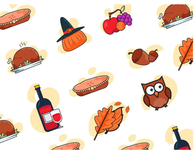 simple-Thanksgiving-illustration-material Thanksgiving illustration examples that are great