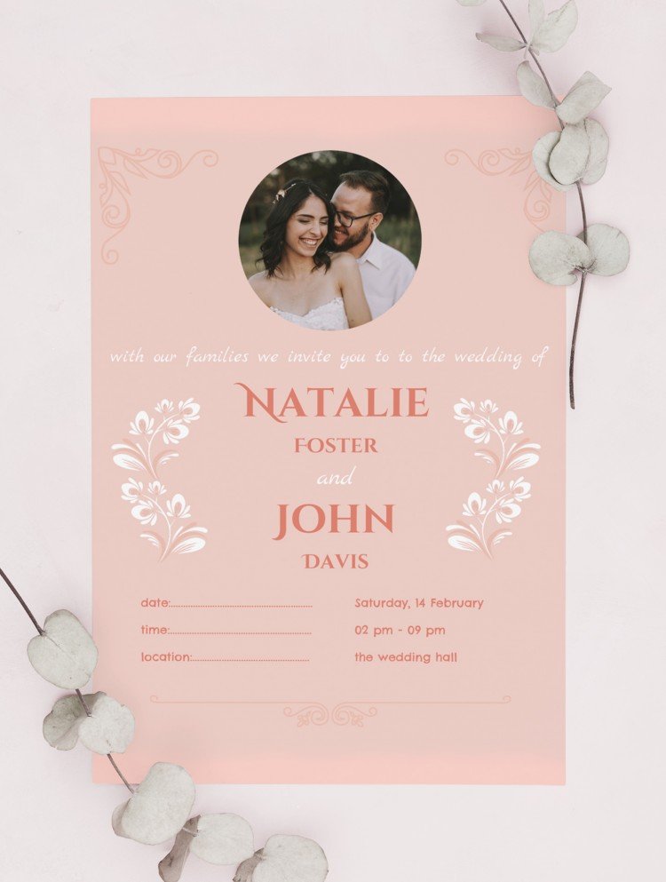 Turquoise Wedding Invitation Template Blue Theme Editable DIY Instant Download Printable Wedding Invite Template