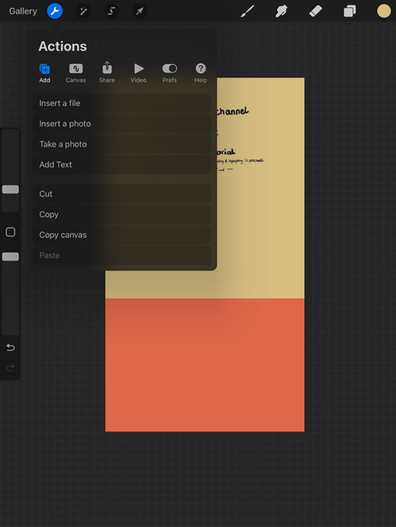 image11 How to design a social media post, website banner, or a flyer on Procreate on iPad