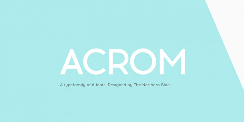 Acrom The best fonts similar to Brandon Grotesque you can get