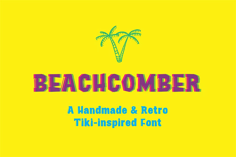 Beachcomber The best Hawaiian font examples for designers to use