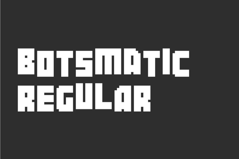 Botsmatic-Font Get The Best 28 Minecraft Fonts From This Hand Picked Selection
