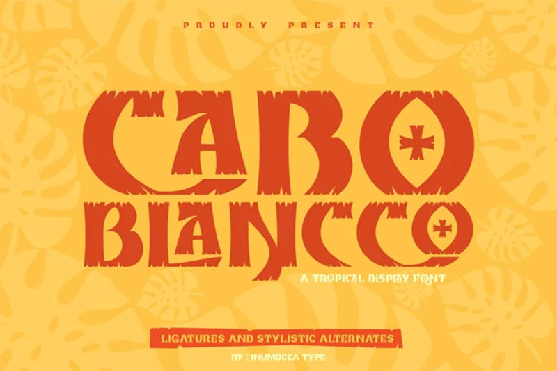 CABO-BLANCCO The best Hawaiian font examples for designers to use