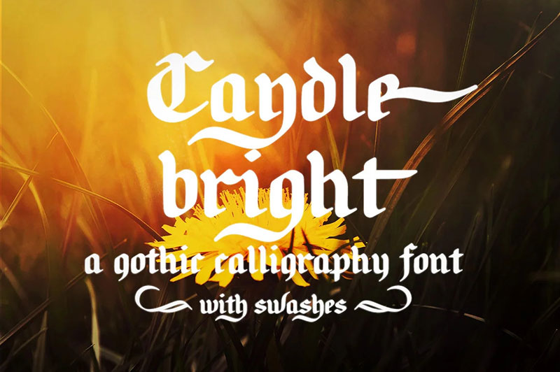 Candlebright 19 Fonts Similar To Old English That Look Really Great