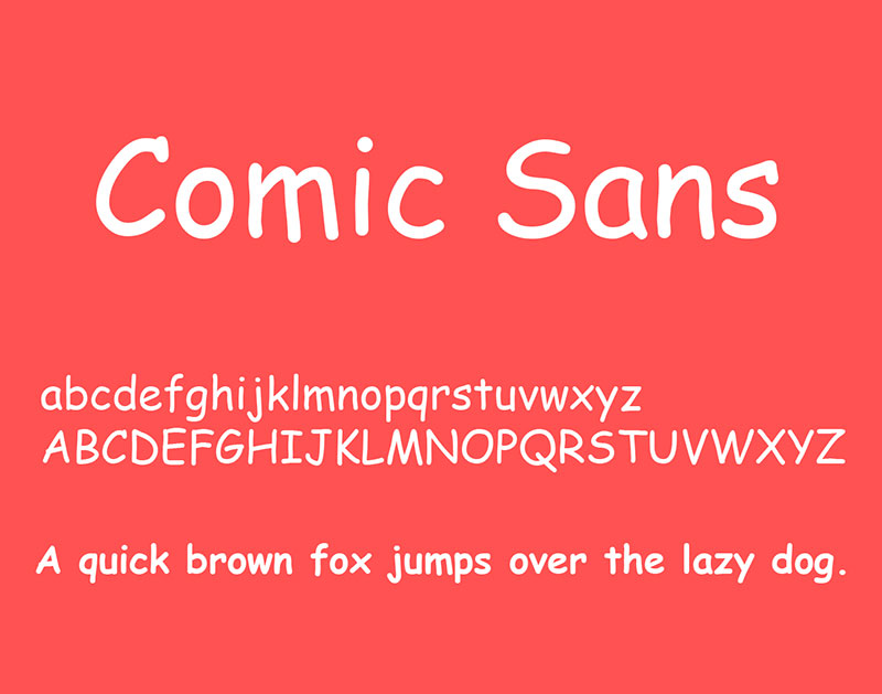 Comic-Sans-MS 19 Fonts Similar To Roboto That Will Look Great In Your Designs