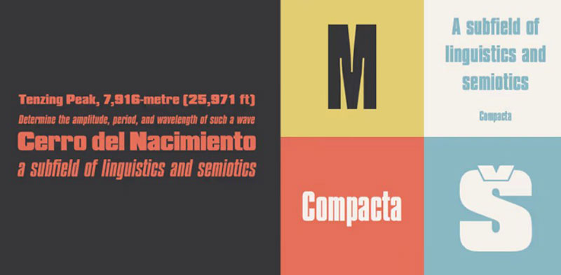 Compactia Fonts similar to Eurostile: The best alternatives out there