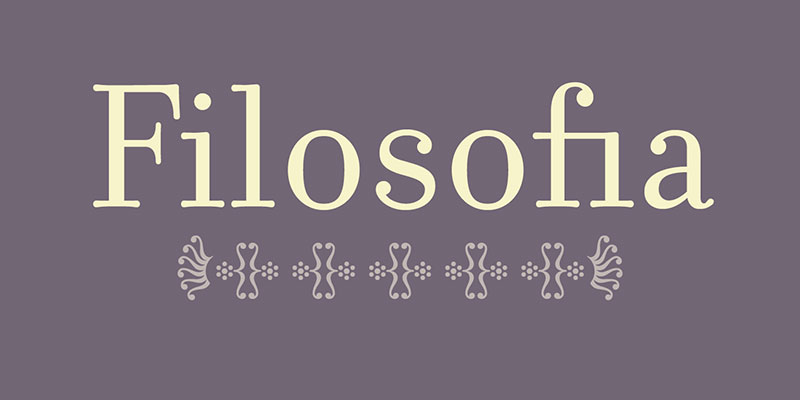 Filosofia Great looking fonts similar to Bodoni to try