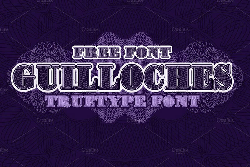 Gulloches-Truetype Money font examples that look really impressive
