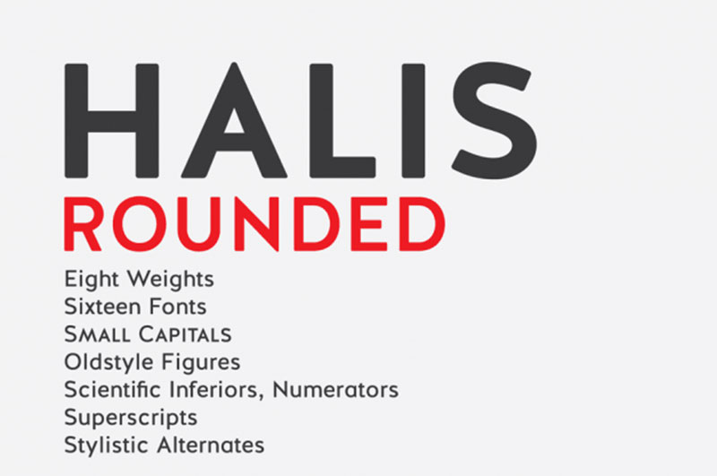 Halis-Rounded The best fonts similar to Brandon Grotesque you can get