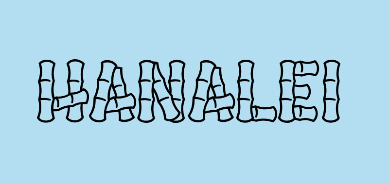 Hanalei The best Hawaiian font examples for designers to use