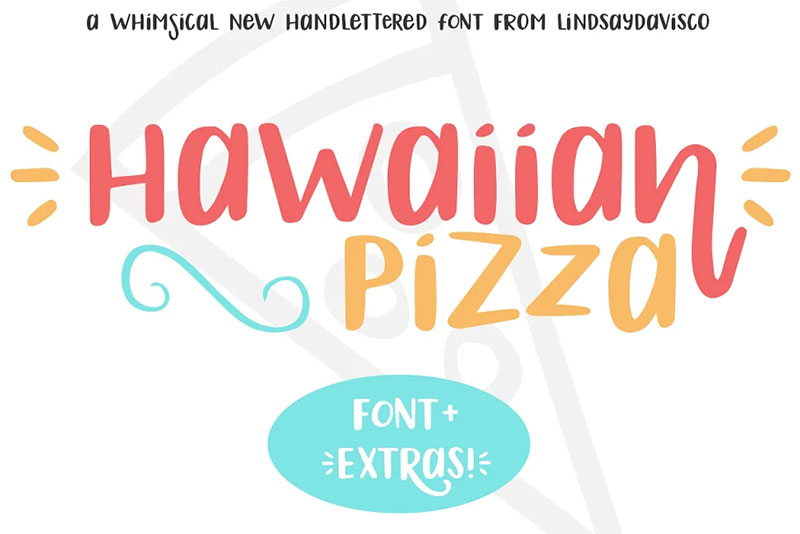 Hawaiian-Pizza-Font The best Hawaiian font examples for designers to use