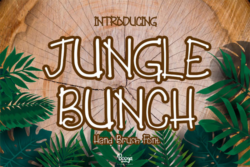 Jungle-Bunch-Font The best Hawaiian font examples for designers to use