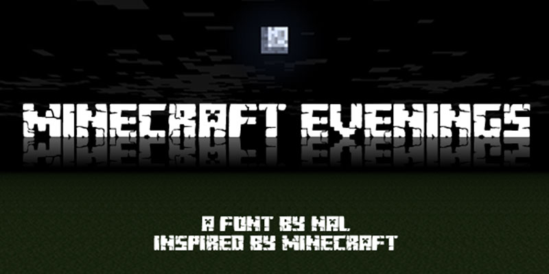 Minecraft-Evenings-Font-Template Get The Best 28 Minecraft Fonts From This Hand Picked Selection