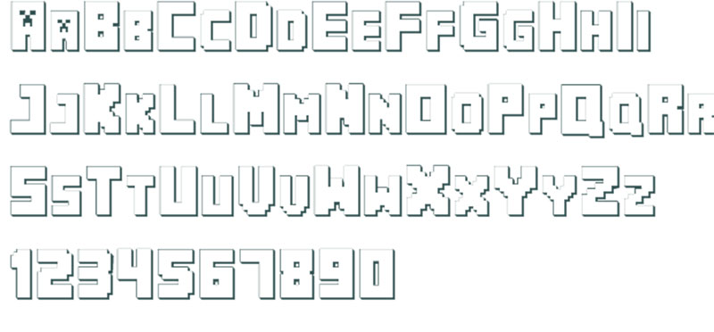 Minecraft-PE-Font-Template Get The Best 28 Minecraft Fonts From This Hand Picked Selection