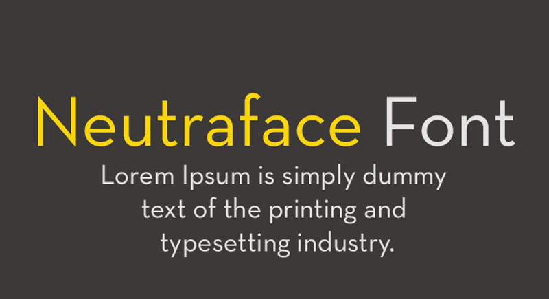 Neutraface The best fonts similar to Brandon Grotesque you can get