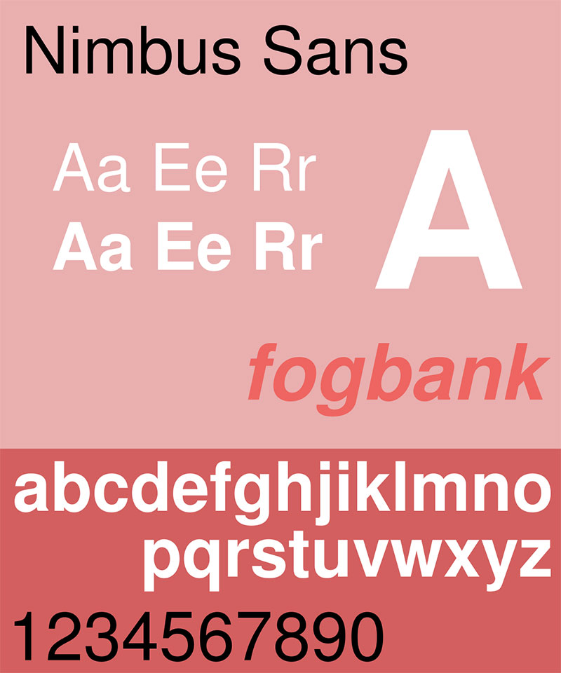 Nimbus-Sans Fonts similar to Roboto that will look great in your designs