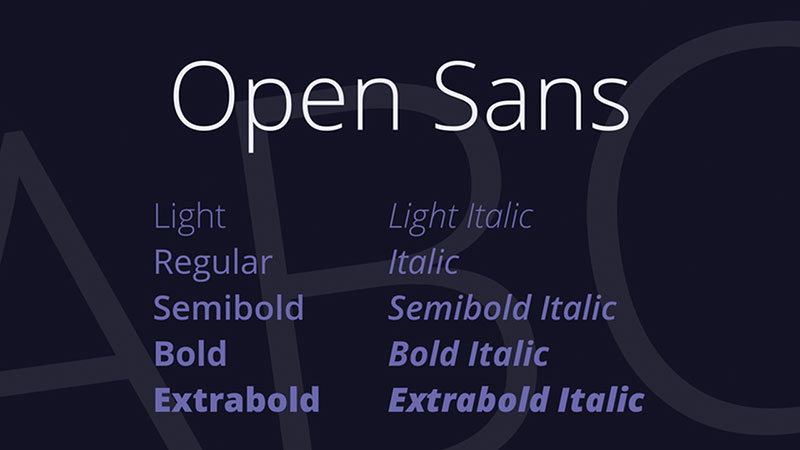Open-Sans Fonts similar to Roboto that will look great in your designs