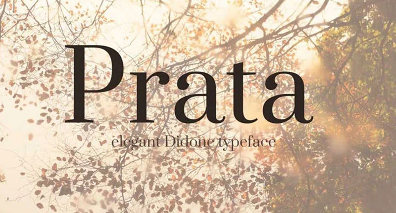 Prata-1 Great looking fonts similar to Bodoni to try