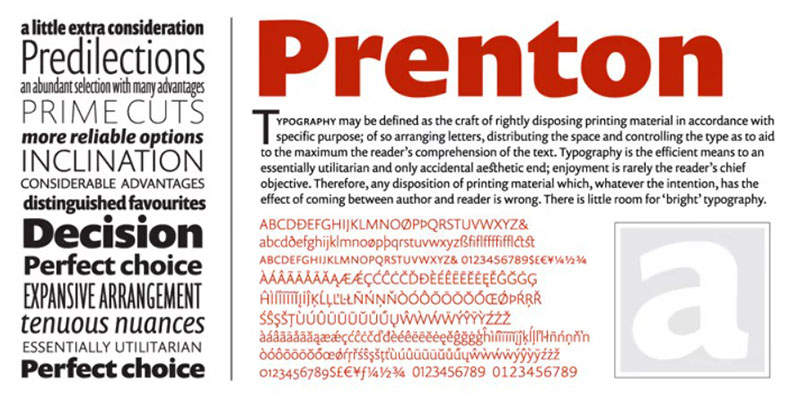 Prenton-RP Fonts similar to Gill Sans that you need to try