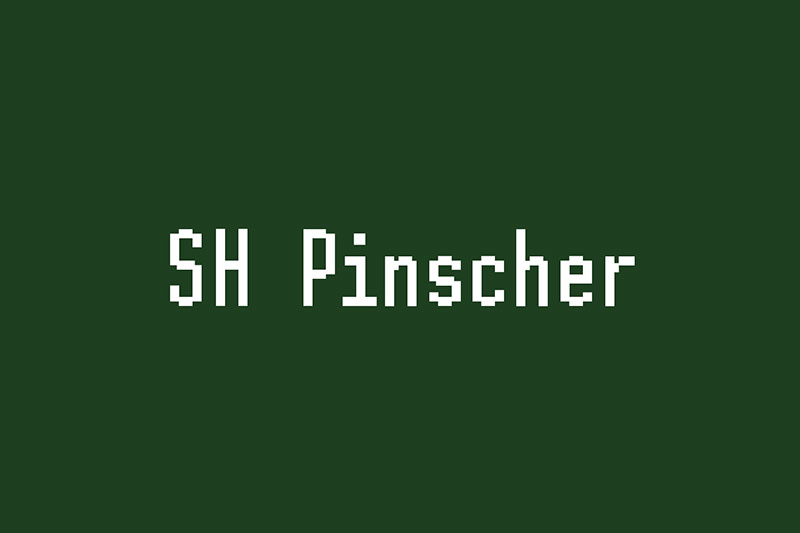Sh-Pinscher-Free-Bitmap-Font Get The Best 28 Minecraft Fonts From This Hand Picked Selection