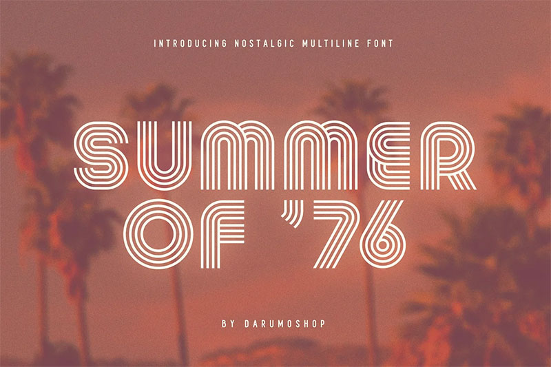Summer-of-76 The best Hawaiian font examples for designers to use