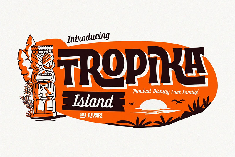 Tropika-Island-Font-Family The best Hawaiian font examples for designers to use