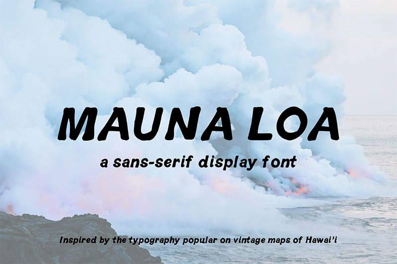 Vintage-Hawaiian-Tropical-Font-Mauna-Loa The best Hawaiian font examples for designers to use