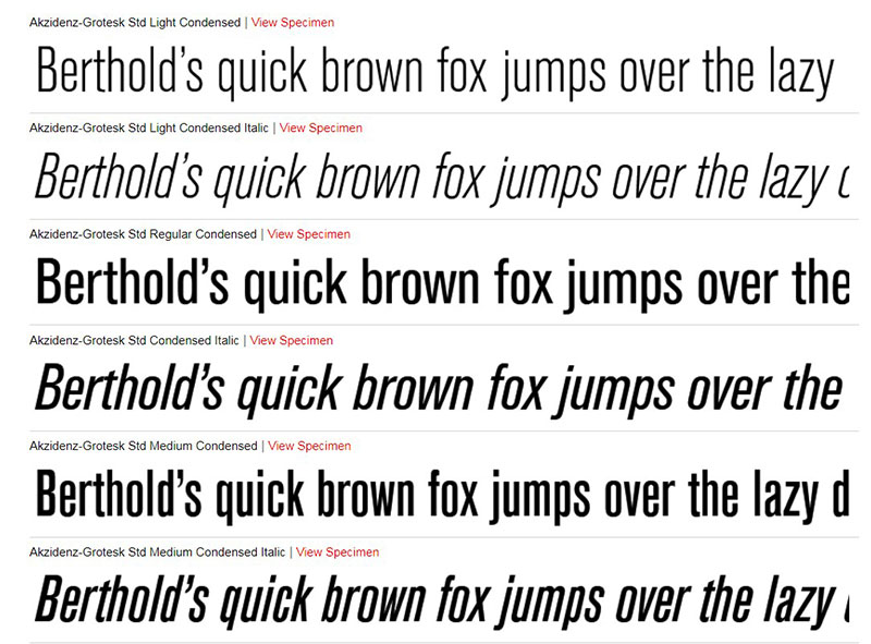 akzidenz-grotesk-condensed Fonts similar to Oswald you could try in your designs
