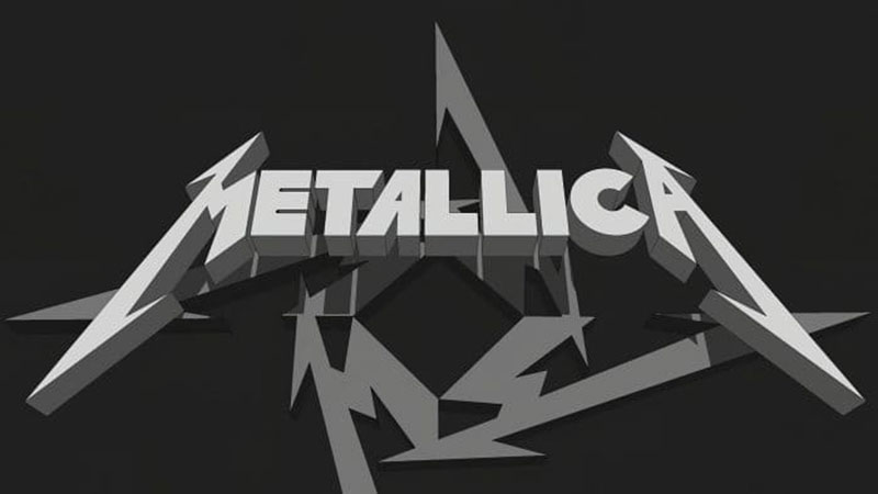 album The Metallica font and the iconic logo history