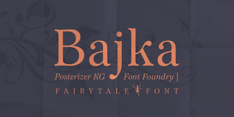 bajka Amazing fonts similar to Baskerville that you need to have