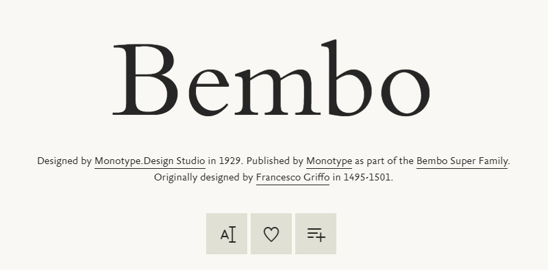 bembo Amazing fonts similar to Baskerville that you need to have
