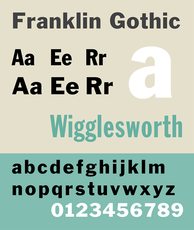 franklin-gothic The 24 Best Fonts for Newsletters You Should Use