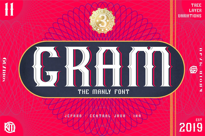 gram Money font examples that look really impressive