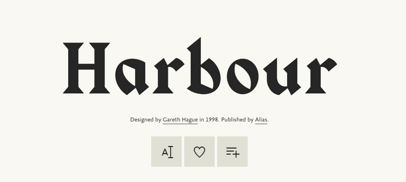 harbour 19 Fonts Similar To Old English That Look Really Great