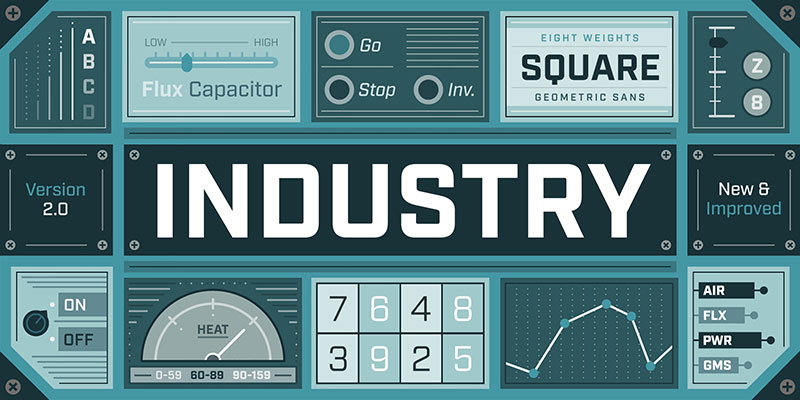 industry Fonts similar to Eurostile: The best alternatives out there