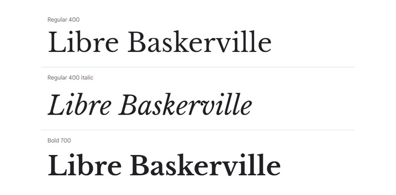 libre-baskerville Amazing fonts similar to Baskerville that you need to have