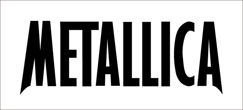 metallica1 The Metallica font and the iconic logo history