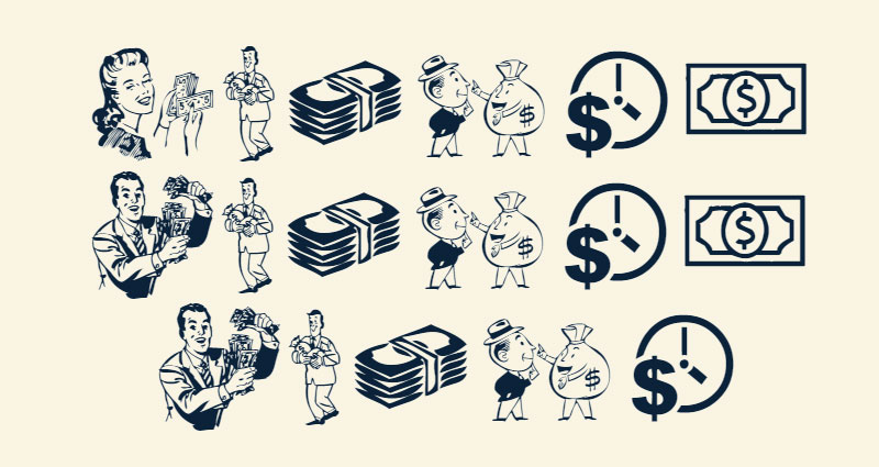 money-money-money Money font examples that look really impressive