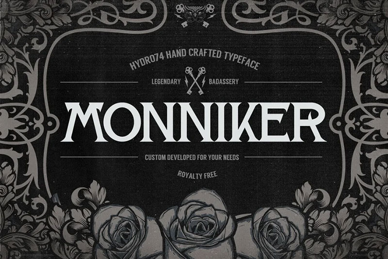monniker Money font examples that look really impressive