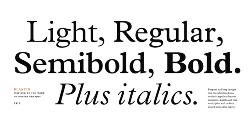 plantin-1 Menu Typography: The 19 Best Fonts for Menus