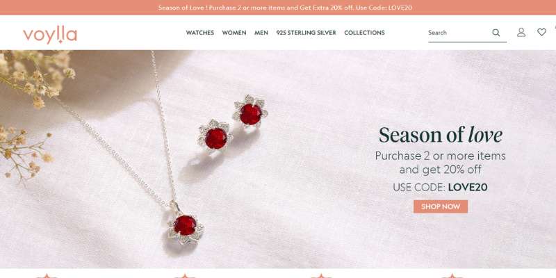 1-18 Awesome Jewelry Website Designs to Use as an Example