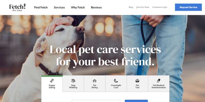 1-22 Awesome Pet Care Website Designs Examples