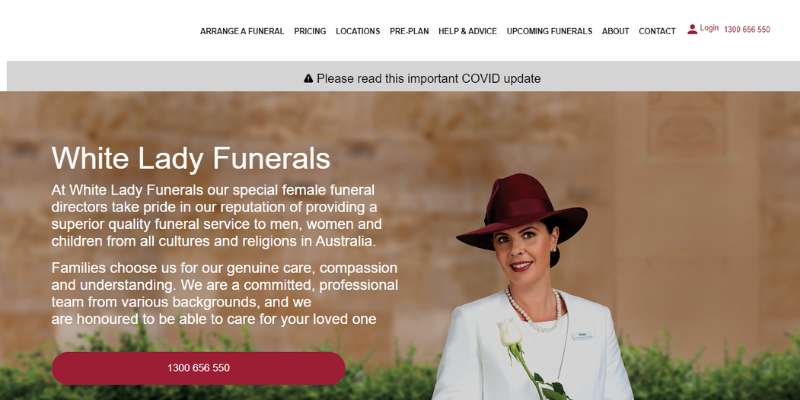 12-17 The 32 Best Funeral Website Design Examples