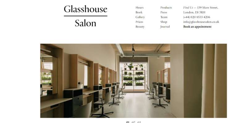 13-12 Gorgeous Hair Salon Websites to use as Inspiration